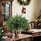 Christmas Artificial Green Plants Branches Faux Greenery Stem (Green) 1"D x 1"W x 18"H